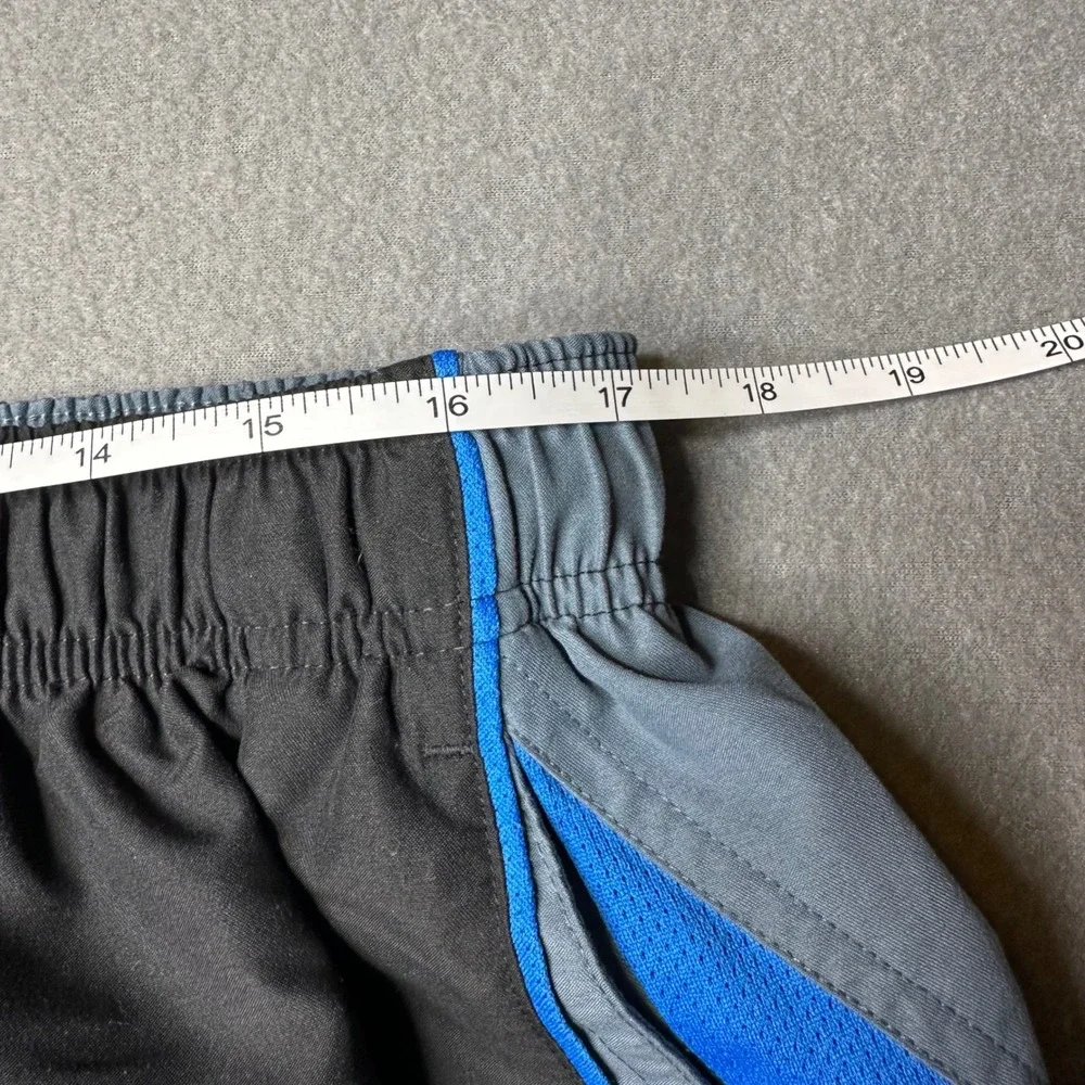Nike Swim Trunks Men XXL Black Grey Blue Colorblock Mesh Lined‎ NESS7421-001